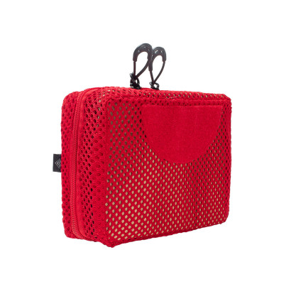 Bolso tela e Velcro EMT 1515 - Vermelho