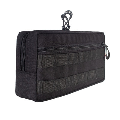 Bolso Modular  Horizontal 2 zip - Preto