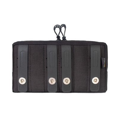 Bolso Modular  Horizontal 2 zip - Preto