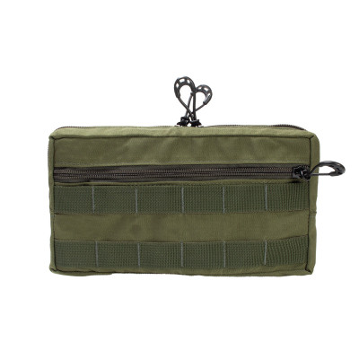 Bolso Modular Horizontal 2 zip - Verde