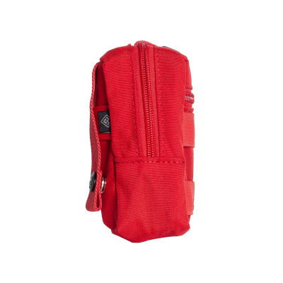 Bolso Modular  Horizontal 2 Zip - Vermelho