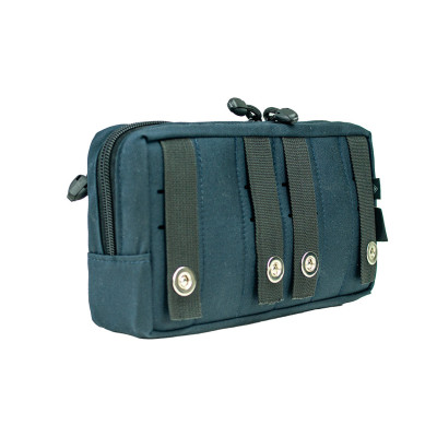 Bolso Modular  Horizontal 2 zip Laser Cut - Azul Dark