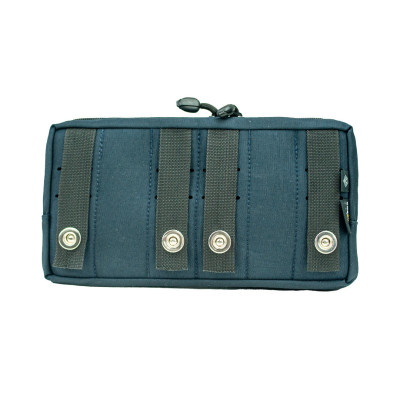 Bolso Modular  Horizontal 2 zip Laser Cut - Azul Dark