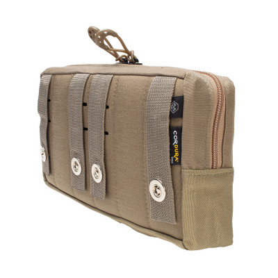 Bolso Modular  Horizontal 2 Zip Laser Cut - Coyote