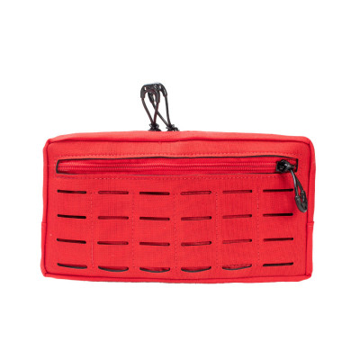 Bolso Modular  Horizontal 2 Zip Laser Cut - Vermelho