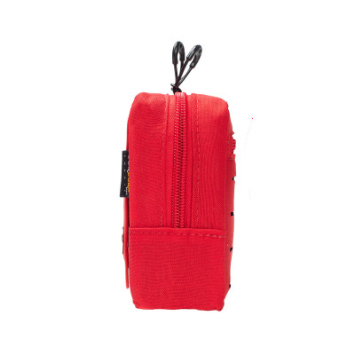 Bolso Modular  Horizontal 2 Zip Laser Cut - Vermelho