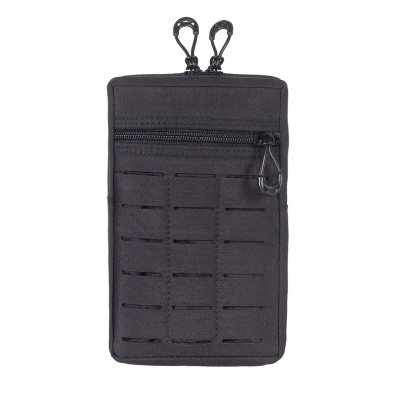 Bolso Modular  Vertical 2 Zip Laser Cut - Preto