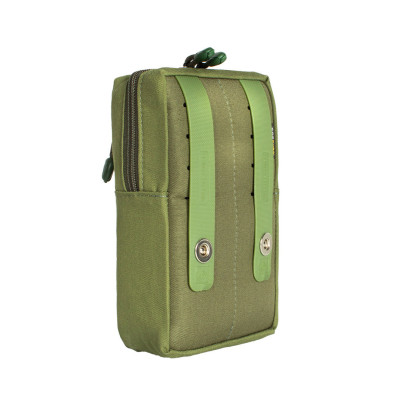 Bolso Modular Vertical 2 Zip Laser Cut - Verde