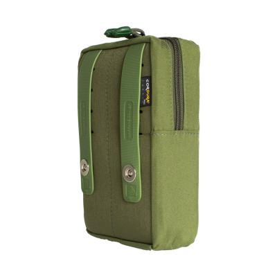 Bolso Modular Vertical 2 Zip Laser Cut - Verde