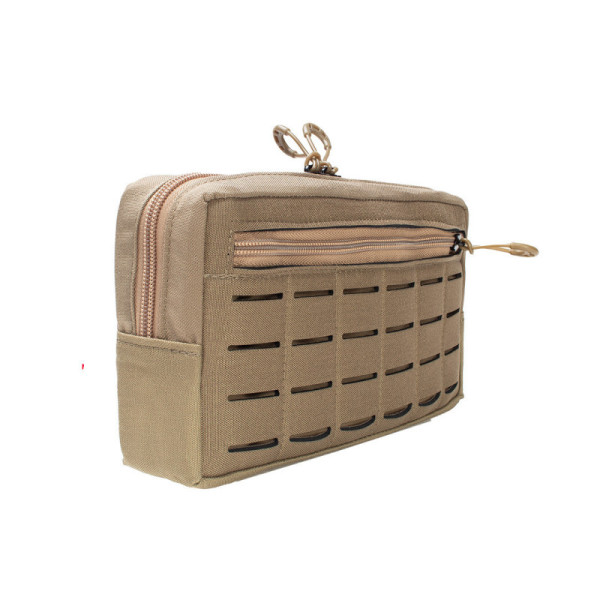 Bolso Modular  Horizontal 2 Zip Laser Cut - Coyote