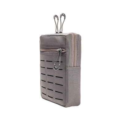 Bolso Modular Vertical 2 zip Laser Cut - Cinza Bandeirante Bolso Modular Vertical 2 zip Laser Cut - Cinza Bandeirante