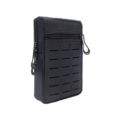 Bolso Modular Vertical 2 zip Laser Cut - Azul Dark