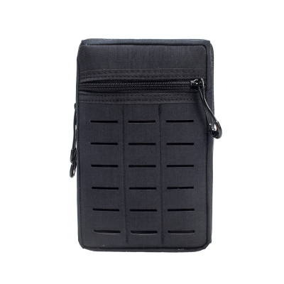 Bolso Modular Vertical 2 zip Laser Cut - Azul Dark
