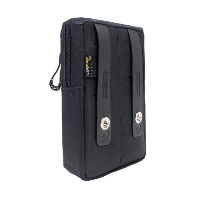 Bolso Modular Vertical 2 zip Laser Cut - Azul Dark