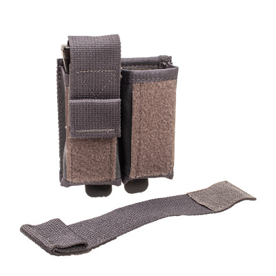 Porta Carregador Modular de Pistola Duplo - Cinza Bandeirante