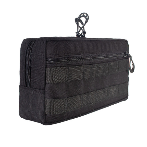 Bolso Modular  Horizontal 2 zip - Preto