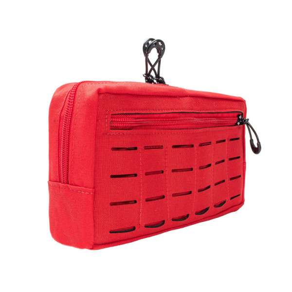 Bolso Modular  Horizontal 2 Zip Laser Cut - Vermelho