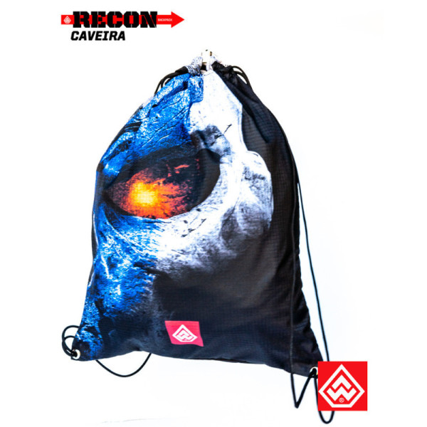 Mochila / Bolsa Saco Caveira – Preta