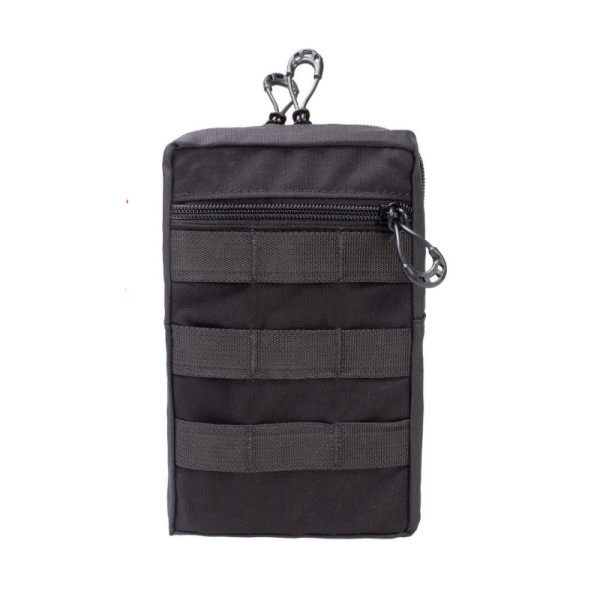 Bolso Modular Vertical 2 zip - Preto