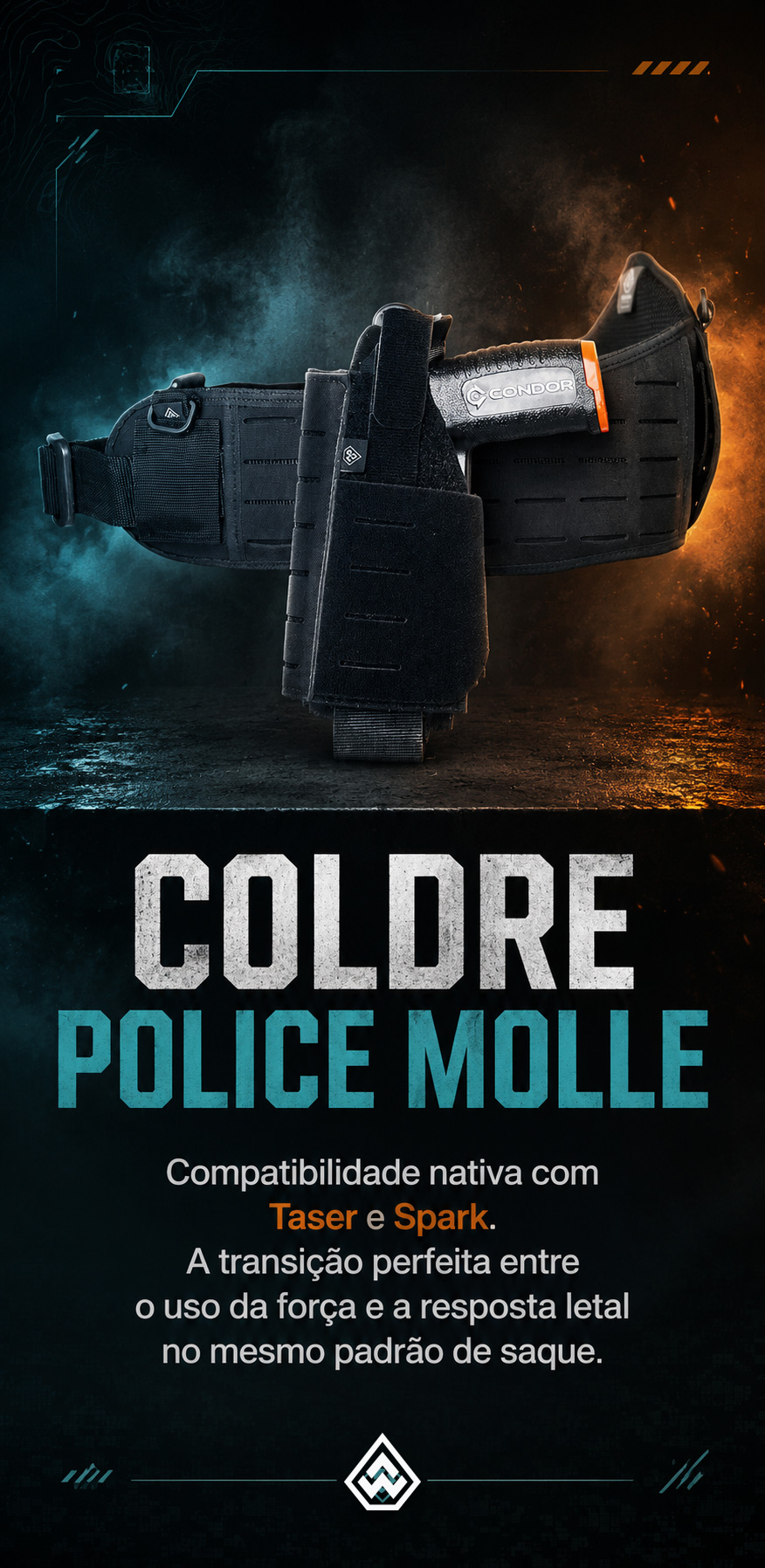 coldre police molle